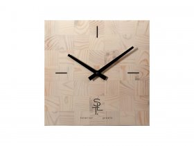 Часы настенные SLT 5196 CHESS WHITE WOOD в Краснозёрском - krasnozyorskoe.mebel-nsk.ru | фото