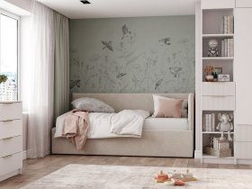 Диван-кровать Бенто (крем) в Краснозёрском - krasnozyorskoe.mebel-nsk.ru | фото