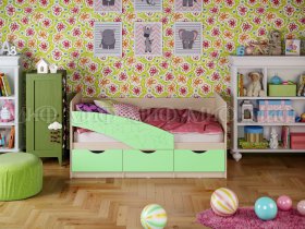 Кровать детская Бабочки 1,8 м в Краснозёрском - krasnozyorskoe.mebel-nsk.ru | фото