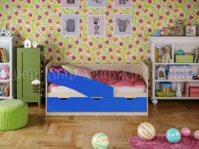 Кровать детская Бабочки 2,0 м в Краснозёрском - krasnozyorskoe.mebel-nsk.ru | фото