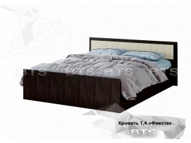Кровать двуспальная 1,4м LIGHT Фиеста (BTS) в Краснозёрском - krasnozyorskoe.mebel-nsk.ru | фото