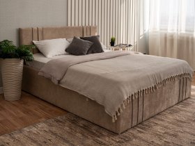 Кровать двуспальная 1,4м с подъем. мех. Леванте в Краснозёрском - krasnozyorskoe.mebel-nsk.ru | фото