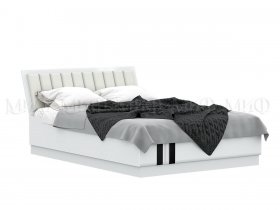 Кровать двуспальная с подъем.мех. 1,6м Магнолия в Краснозёрском - krasnozyorskoe.mebel-nsk.ru | фото