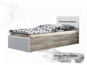 Кровать односпальная Наоми КР-12 в Краснозёрском - krasnozyorskoe.mebel-nsk.ru | фото