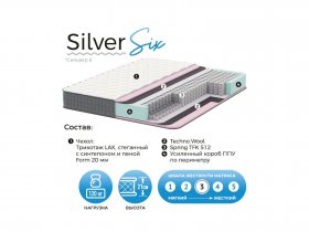 Матрас Silver Six в Краснозёрском - krasnozyorskoe.mebel-nsk.ru | фото