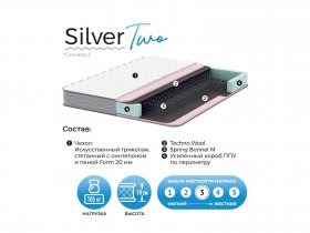 Матрас Silver Two в Краснозёрском - krasnozyorskoe.mebel-nsk.ru | фото