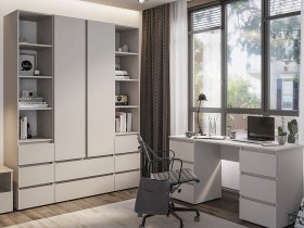 Модульная детская Люмо (кашемир) в Краснозёрском - krasnozyorskoe.mebel-nsk.ru | фото