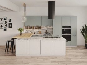 Модульная кухня Перо 3,4м (оазис) в Краснозёрском - krasnozyorskoe.mebel-nsk.ru | фото