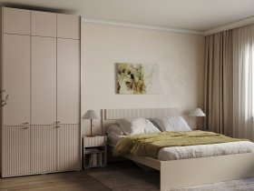 Модульная спальня Орма (МДФ) в Краснозёрском - krasnozyorskoe.mebel-nsk.ru | фото