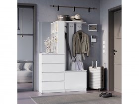 Прихожая Симпл ПР-04 (белый) в Краснозёрском - krasnozyorskoe.mebel-nsk.ru | фото
