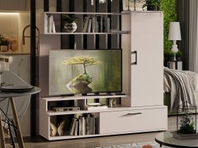 Стенка «Сиена» (кашемир) в Краснозёрском - krasnozyorskoe.mebel-nsk.ru | фото